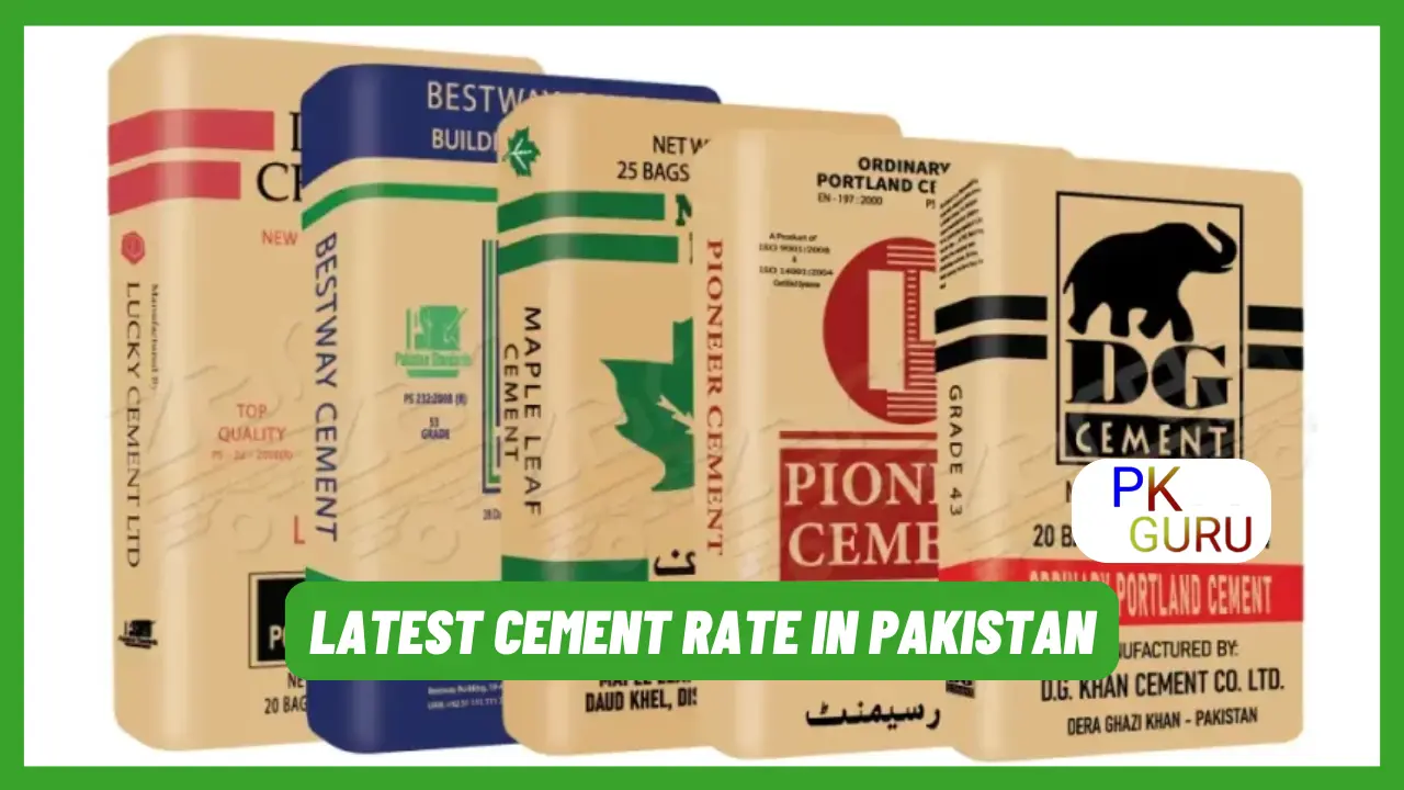 Latest Cement Rate in Pakistan